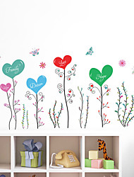 cheap -CHLOROPLASTIDA Colorful Vines Flowers KidsRoom Bedroom Home Decor Removable Stickers