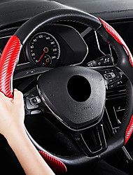 cheap -Universal Carbon Fiber Pattern Steering Wheel Cover Non-slip Car Ultra-thin Carbon Fiber Steering Wheel Cover