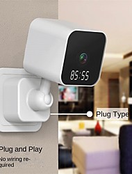cheap -WiFi Clock Monitoring Security IP Camera Night Vision Two-Way Voice Intercom Simple Installation Support Apartment