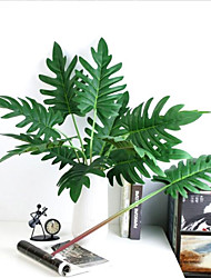 cheap -Artificial Plants Plastic High Simulation Feel Tortoise Leaf 61 Cm Tabletop Flower 1pc