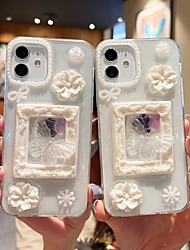 cheap -Phone Case For Apple Back Cover iPhone 13 Pro Max 12 11 SE 2022 X XR XS Max 8 7 Bumper Frame Soft Edges Non-Yellowing Butterfly 3D Cartoon TPU PC