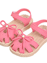 cheap -Girls&#039; Sandals Casual PVC Breathability Non-slipping Cosplay Big Kids(7years +) Little Kids(4-7ys) Birthday Festival Indoor Outdoor Play Magic Tape Light Pink Rosy Pink Brown Spring Summer
