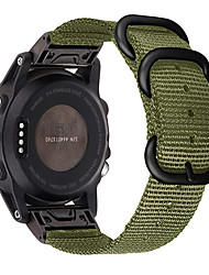 cheap -1 pcs Smart Watch Band for Garmin Enduro Fenix 7X / 6X Pro / 5X / 3/3 HR 26mm Nylon Smartwatch Strap Adjustable Shockproof Breathable Sport Band Replacement  Wristband