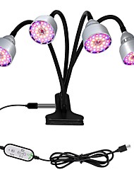 cheap -Plant Growth Light LED Full Spectrum USB Power Supply With Table Clip Succulent Fill light Indoor Cultivation Plant Lighting Remote Control Timing Plant Seedling Flower Home Tent