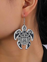 cheap -1 Pair Hoop Earrings For Women&#039;s Party Evening Gift Prom PU Leather Alloy Vintage Style Animal