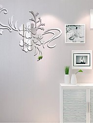 cheap -1pc 60*80cm Self Adhesive Wall Sticker Flower Vine Modern Decal Waterproof Anti Static Harmless Removable Mirror Home Room Office Decoration