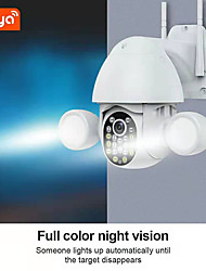 cheap -Smart Lighting Camera Tuya FloodLight Humanoid Trigger PTZ Wifi IP AI Auto Tracking Audio 3MP Security CCTV Vedio Surveillance