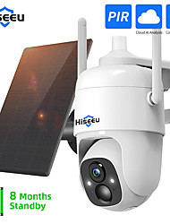 cheap -Hiseeu CQ1 IP Camera 2MP PTZ WIFI Waterproof Motion Detection Remote Access Indoor Outdoor Apartment Support 128 GB