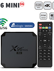 cheap -X96 mini 5G Smart TV Box Android 9.0 Amlogic S905W S905W4 2.4Ghz 5G Wifi 3D 4K Media Player Google Youtube Set Top Box x96mini