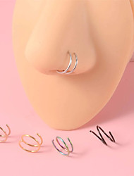 cheap -Nose Ring / Nose Stud / Nose Piercing Personalized Stylish Artistic Women&#039;s Body Jewelry For Gift Holiday Classic Stainless Steel + A Grade ABS Friends Rainbow 5 Pieces