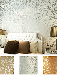 cheap -Wallpaper Wall Covering Sticker Film Modern Water ripple Floral non Woven Home Decor 53*1000cm