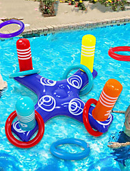cheap -Pool Floats,Pool Floats Toys Games Set - Floating Basketball Hoop Inflatable Cross Ring Toss Pool Game Toys for Teenagers Adults Swimming Pool Water Game,Inflatable for PoolCandy
