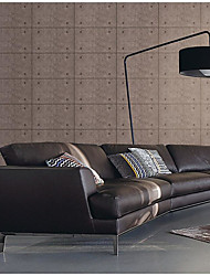 cheap -dark coffee color 3d deerskin velvet wallpaper bedroom living room tv background hotel simple imitation marble thickening wallpaper