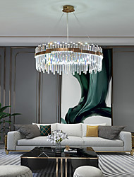 cheap -60 cm Unique Design Chandelier LED Pendant Light Crystal Aluminium Alloy Nordic Style Living Room Dining Room 220-240V