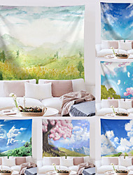 cheap -Oil Painting Style Wall Tapestry Art Decor Blanket Curtain Hanging Home Bedroom Living Room Decoration Polyester