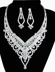 cheap -wish hot-selling european and american sets of chains bridal necklace set european and american diamond-encrusted fashion necklaces and earrings two-piece set of explosive models