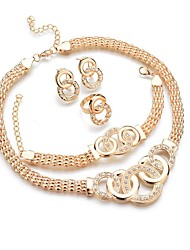 cheap -1pack Jewelry Set For Women&#039;s tiny diamond White Party Evening Daily Alloy Classic