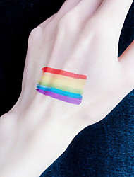 cheap -16pcs Gay Pride Vinyl Waterproof Stickers Pack | LGBT Gay Love Rainbow Stripe Stickers for Laptop Scrapbook Notebook Ipad Phone Decals (Gay Love)