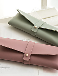 cheap -Pencil Case Pen Pouch Marker Bag Waterproof Slim Wear-Resistant Leather for School Office Business