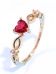 cheap -Ring Party Classic Red Blue Copper Heart Simple Elegant 1pc / Women&#039;s / Wedding / Gift