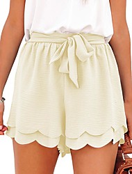 cheap -2022 cross-border european and american summer new women&#039;s clothing layered petal butterfly end waist women&#039;s casual shorts with belt