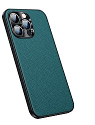 cheap -Phone Case For Apple Back Cover iPhone 13 12 Pro Max Bumper Frame Soft Edges Non-Yellowing Solid Colored Genuine Leather