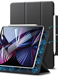 cheap -Rebound Magnetic Case Compatible with iPad Mini 6 Magnetic Attachment Auto Sleep/Wake Supports Pencil 2 Black Multi-angle Viewing Trifold Stand