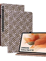 cheap -Tablet Case Cover For Samsung Galaxy Tab S8 S7 A8 A7 Lite S6 Lite A 8.0&quot; Galaxy Tab S7 FE 12.4&#039;&#039; (2021) Card Holder with Stand Flip Geometric Pattern TPU PU Leather