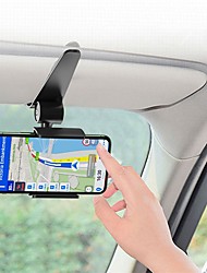 cheap -2022 New 360 Car Clip Sun Visor Cell Phone Holder Mount Stand Soporte Movil for Iphone 13 GPS Rearview Mirror Holder Car Mobile