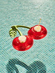 cheap -2/3/5 pcs Inflatable Cherry Crab Cup Holder Pool Party Float Drink Holder Swimming Pool Float Tools Beer Cooler Pool Toy Floating Coasters,Inflatable for Pool