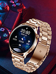 cheap -696 AK37 Smart Watch 1.28 inch Smartwatch Fitness Running Watch Bluetooth Pedometer Call Reminder Sleep Tracker Compatible with Android iOS Women Hands-Free Calls Message Reminder IP 67 31mm Watch