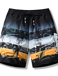 cheap -Men&#039;s Casual Shorts Shorts Elastic Waist Short Pants Casual Daily Micro-elastic Graphic Breathable Outdoor Mid Waist Black / Red Yellow M L XL XXL 3XL