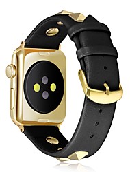 cheap -1pc Smart Watch Band Compatible with Apple iWatch 38/40/41mm 42/44/45mm Genuine Leather Luxury Adjustable Classic Clasp Leather Loop for iWatch Smartwatch Strap Wristband for Series 7 / SE