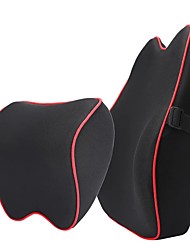 cheap -StarFire Car Headrest Lumbar Support Car Memory Foam Lumbar cushion pillow set car accessories