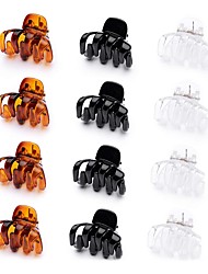 cheap -12 Pcs Small Hair Claw Clips 1.2 Inch Plastic Hair Clips for Thin Hair No-Slip Mini Hair Clip Hair Styling Accessories for Women and Girl Black Brown and White