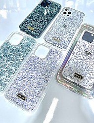 cheap -Phone Case For Apple Classic Series iPhone 13 Pro Max 12 Mini 11 X XR XS Max 8 7 Bumper Frame Rhinestone Shockproof Crystal Diamond TPU