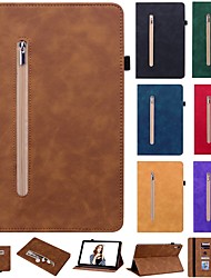 cheap -Tablet Case Cover For Apple iPad 10.2&#039;&#039; 9th 8th 7th iPad Air 5th 4th iPad Pro 12.9&#039;&#039; 5th iPad mini 6th 5th 4th Card Holder with Stand Flip Solid Colored TPU PU Leather
