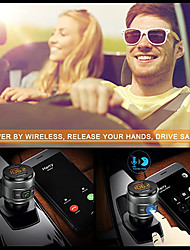 cheap -Bluetooth FM Transmitter for Car 5.0 Wireless Bluetooth FM Radio Adapter Music Player