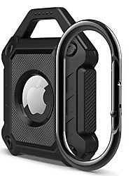 cheap -Phone Case For Apple AirTag AirTag Case AirTag With Keychain Anti-lost Locator Tracker Solid Colored TPU