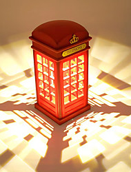 cheap -LED Night Light Retro London Phone Booth USB Rechargeable Touch Sensing Desk Lamp Bedside Table Bedroom Home Decoration