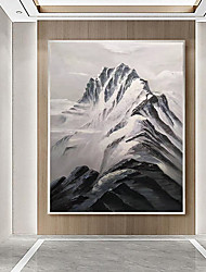 cheap -Handmade Oil Painting CanvasWall Art Decoration Abstract Knife Painting Landscape Mountainfor Home Decor Rolled Frameless Unstretched Painting
