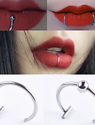 cheap -Labret / Lip Piercings / Lip Ring Personalized Stylish Artistic Women&#039;s Body Jewelry For Gift Holiday Classic Stainless Steel + A Grade ABS Music Notes Silver One Pair × 2