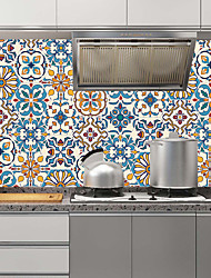 cheap -10pcs Moroccan Hexagonal Tile Stickers Bathroom Kitchen Wall Stickers Non-slip Floor Stickers