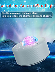 cheap -Northern Light Moon Projection RGBW Aurora Projector Star Projector Galaxy Night Light LED Lamp Music Speaker Bedroom Decor Gift