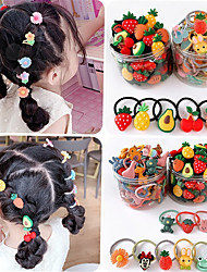 cheap -30pcs Toddler / Baby Girls&#039; Active / Sweet Daily Floral / Cartoon Floral Style Polyester Hair Accessories Colorful / Black / Yellow Kid onesize