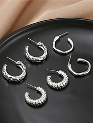 cheap -3 Pairs Earrings Set For Women&#039;s Gift Daily Date Alloy Classic Fashion
