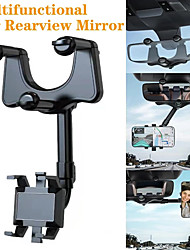 cheap -360 Rear View Mirror Phone Holder for Car Phone and GPS Mount Universal Rotating Adjustable Telescopic Car Phone Holder