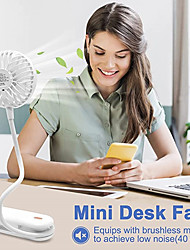cheap -Handheld Fan with Flexible Cord 3 Speed Mini Stroller Fan Small Fan with USB Rechargeable Battery