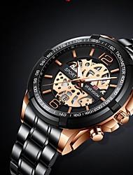cheap -New Va-2322 Black Gold Non-Automatic Mechanical Multi-Function Watch Men&#039;S Sports Watch Luminous Calendar Steel Belt Hollow Watch
