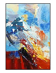cheap -Hand Painted Oil Painting Handmade Canvas Art Abstract Modern Mountain Decoration Decor Rolled Canvas No Frame Unstretched